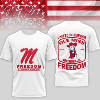 Ole Miss Rebels | Premium NCAA United In Service 3D Shirt
