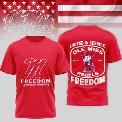 Ole Miss Rebels | Premium NCAA United In Service 3D Shirt