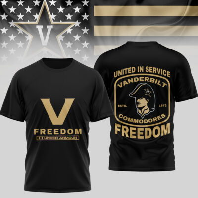 Vanderbilt Commodores | Premium NCAA United In Service 3D Shirt