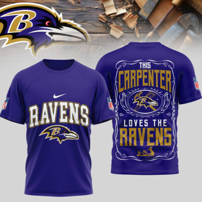 Baltimore Ravens | Premium NFL Carpenter Fan 3D Shirt