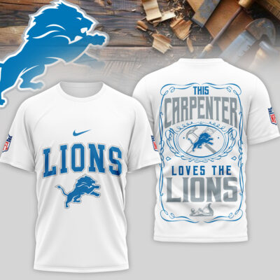 Detroit Lions | Premium NFL Carpenter Fan 3D Shirt
