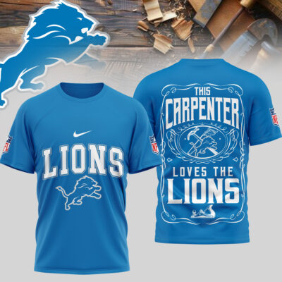 Detroit Lions | Premium NFL Carpenter Fan 3D Shirt