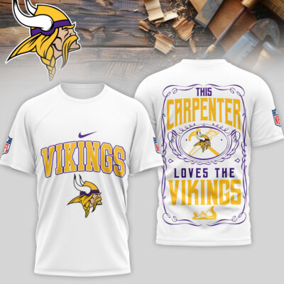 Minnesota Vikings | Premium NFL Carpenter Fan 3D Shirt
