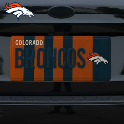 Denver Broncos | Premium NFL Personalized License Plate Frame