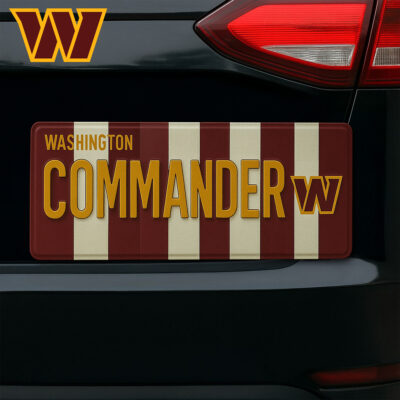 Washington Commanders | Premium NFL Personalized License Plate Frame