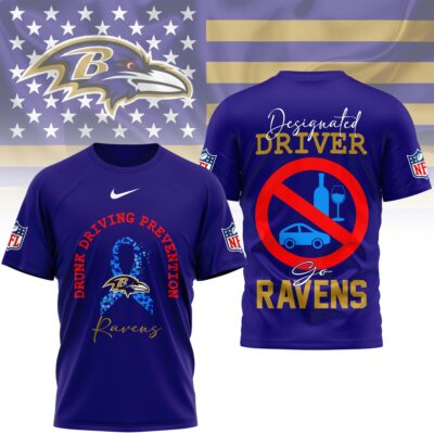 Baltimore Ravens | Premium NFL Safe Driving Awareness 3D Shirt