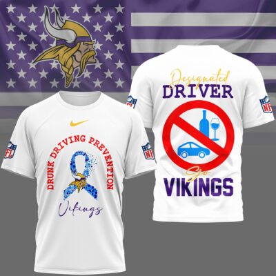 Minnesota Vikings | Premium NFL Safe Driving Awareness 3D Shirt