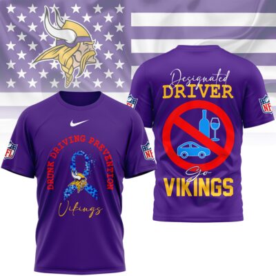 Minnesota Vikings | Premium NFL Safe Driving Awareness 3D Shirt