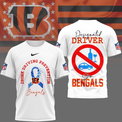 Cincinnati Bengals | Premium NFL Safe Driving Awareness 3D Shirt
