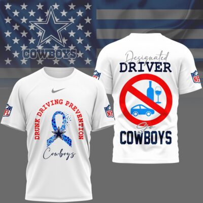 Dallas Cowboys | Premium NFL Safe Driving Awareness 3D Shirt