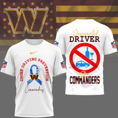 Washington Commanders | Premium NFL Safe Driving Awareness 3D Shirt