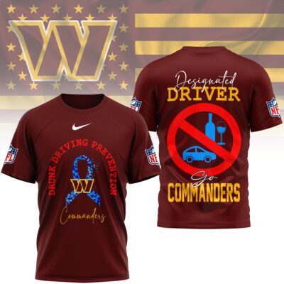 Washington Commanders | Premium NFL Safe Driving Awareness 3D Shirt