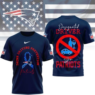 New England Patriots | Premium NFL Safe Driving Awareness 3D Shirt