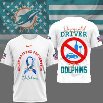 Miami Dolphins | Premium NFL Safe Driving Awareness 3D Shirt