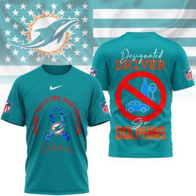Miami Dolphins | Premium NFL Safe Driving Awareness 3D Shirt