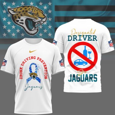 Jacksonville Jaguars | Premium NFL Safe Driving Awareness 3D Shirt
