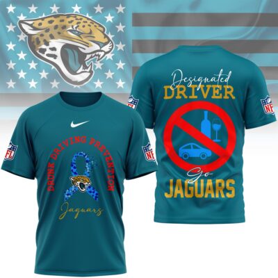 Jacksonville Jaguars | Premium NFL Safe Driving Awareness 3D Shirt