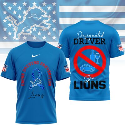 Detroit Lions | Premium NFL Safe Driving Awareness 3D Shirt