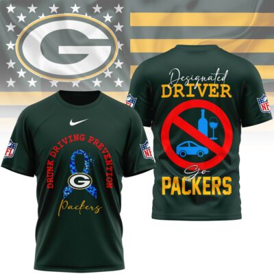 Green Bay Packers | Premium NFL Safe Driving Awareness 3D Shirt