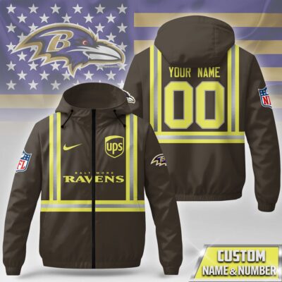 Baltimore Ravens | Premium NFL UPS Driver Windbreaker Jacket
