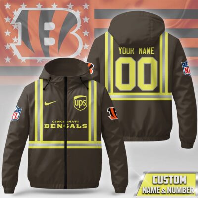 Cincinnati Bengals | Premium NFL UPS Driver Windbreaker Jacket