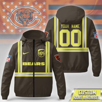 Chicago Bears | Premium NFL UPS Driver Windbreaker Jacket
