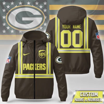 Green Bay Packers | Premium NFL UPS Driver Windbreaker Jacket