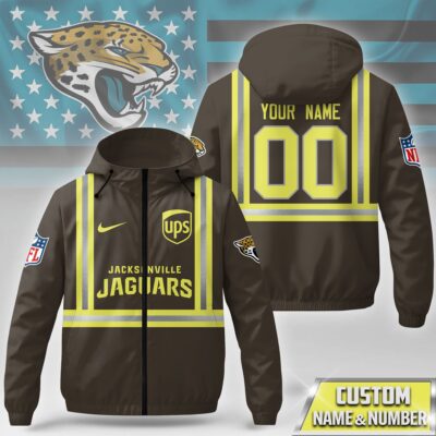 Jacksonville Jaguars | Premium NFL UPS Driver Windbreaker Jacket