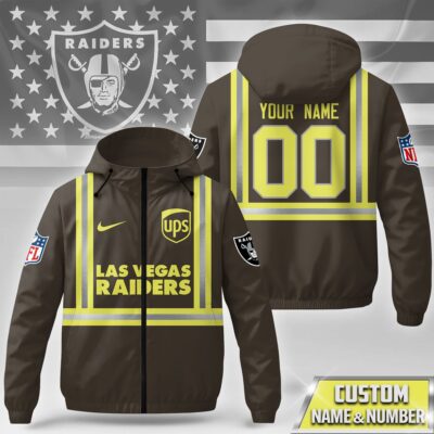 Las Vegas Raiders | Premium NFL UPS Driver Windbreaker Jacket