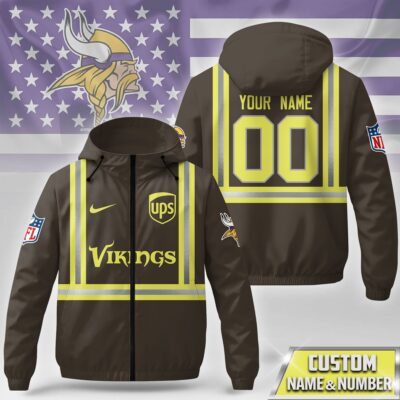 Minnesota Vikings | Premium NFL UPS Driver Windbreaker Jacket