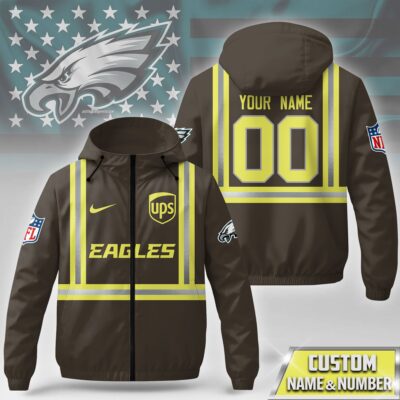 Philadelphia Eagles | Premium NFL UPS Driver Windbreaker Jacket