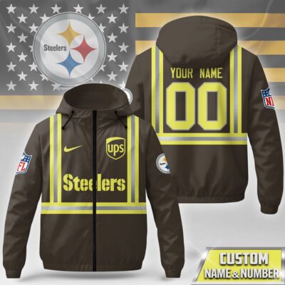 Pittsburgh Steelers | Premium NFL UPS Driver Windbreaker Jacket
