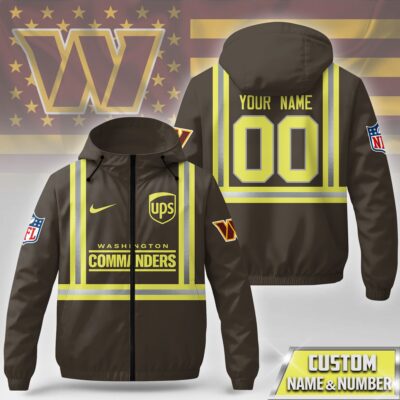Washington Commanders | Premium NFL UPS Driver Windbreaker Jacket