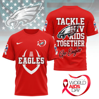 Philadelphia Eagles | Premium NFL World AIDS Day 3D Shirt