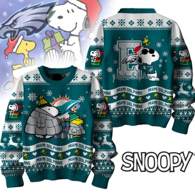 Philadelphia Eagles | Premium NFL Peanuts Snoopy Ugly Sweater