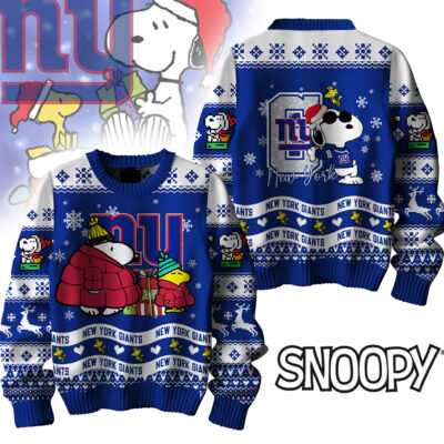 New York Giants | Premium NFL Peanuts Snoopy Ugly Sweater - XL