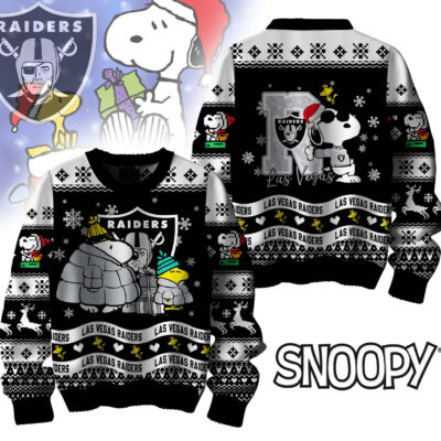 Las Vegas Raiders | Premium NFL Peanuts Snoopy Ugly Sweater