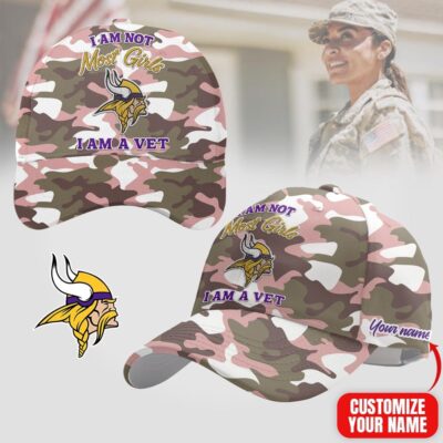 Minnesota Vikings | Premium NFL Camo Women Veterans Classic Cap
