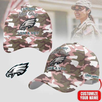 Philadelphia Eagles | Premium NFL Camo Women Veterans Classic Cap