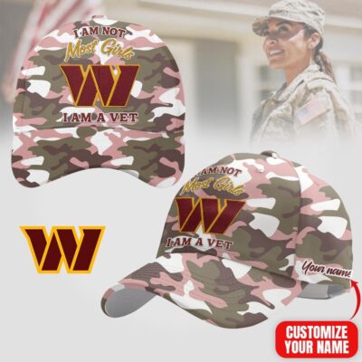 Washington Commanders | Premium NFL Camo Women Veterans Classic Cap