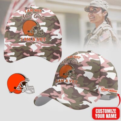 Cleveland Browns | Premium NFL Camo Women Veterans Classic Cap