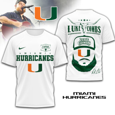 Miami Hurricanes | Premium NCAA Luke Combs 3D Shirt