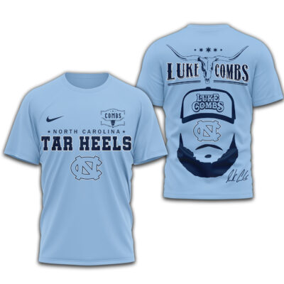 North Carolina Tar Heels | Premium NCAA Luke Combs 3D Shirt