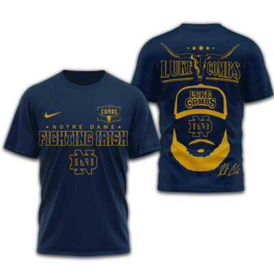 Notre Dame Fighting Irish | Premium NCAA Luke Combs 3D Shirt