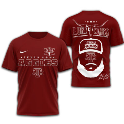 Texas A&M Aggies | Premium NCAA Luke Combs 3D Shirt