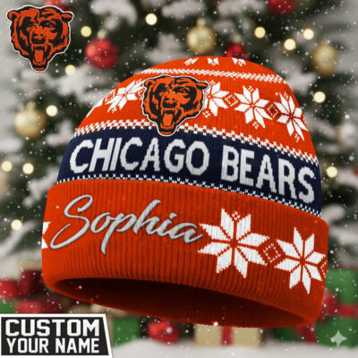 Chicago Bears | Premium NFL Personalized Football Beanie Hat
