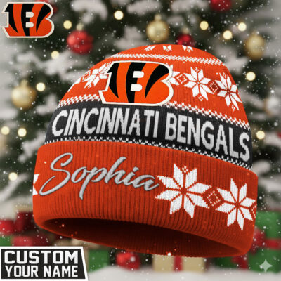 Cincinnati Bengals | Premium NFL Personalized Football Beanie Hat