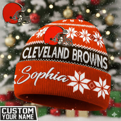 Cleveland Browns | Premium NFL Personalized Football Beanie Hat