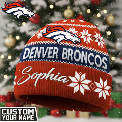 Denver Broncos | Premium NFL Personalized Football Beanie Hat