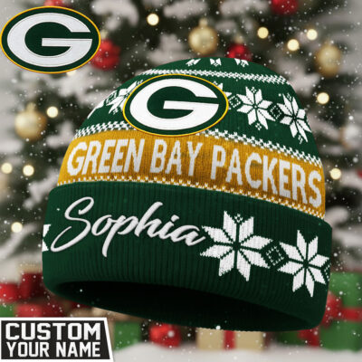 Green Bay Packers | Premium NFL Personalized Football Beanie Hat